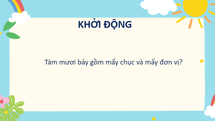 Giáo án điện tử Toán lớp 2 Em làm được những gì? trang 21 | PPT Toán lớp 2 Chân trời sáng tạo