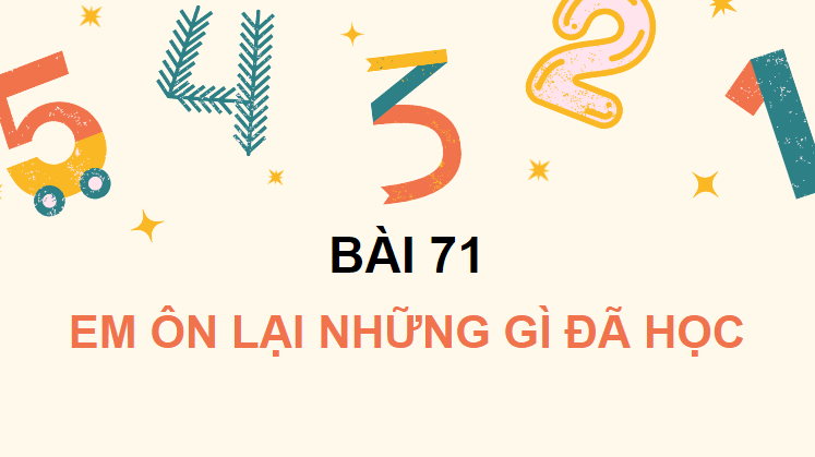 Giáo án điện tử Toán lớp 2 Em ôn lại những gì đã học trang 40 | PPT Toán lớp 2 Cánh diều