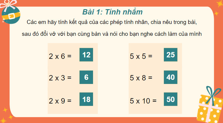 Giáo án điện tử Toán lớp 2 Em ôn lại những gì đã học trang 40 | PPT Toán lớp 2 Cánh diều