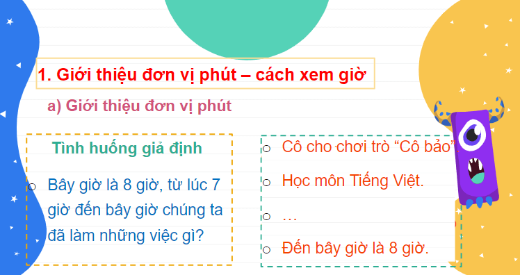 Giáo án điện tử Toán lớp 2 Giờ, phút, xem đồng hồ | PPT Toán lớp 2 Chân trời sáng tạo