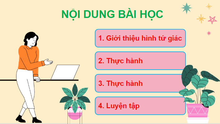 Giáo án điện tử Toán lớp 2 Hình tứ giác | PPT Toán lớp 2 Chân trời sáng tạo