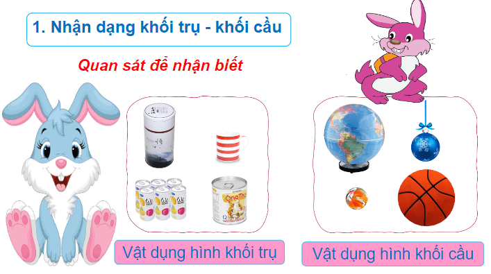 Giáo án điện tử Toán lớp 2 Khối trụ - Khối cầu | PPT Toán lớp 2 Chân trời sáng tạo