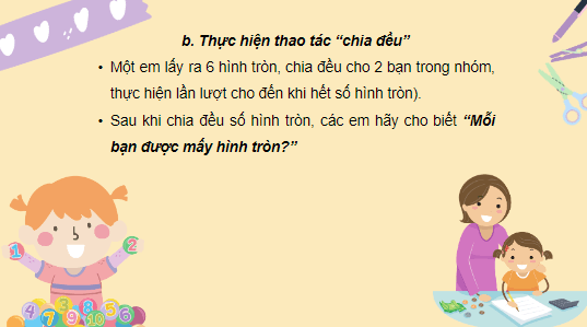 Giáo án điện tử Toán lớp 2 Làm quen với phép chia – dấu chia | PPT Toán lớp 2 Cánh diều