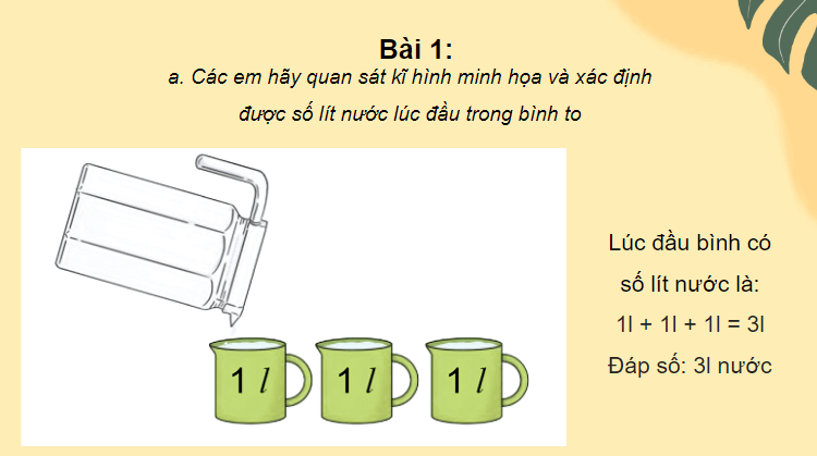 Giáo án điện tử Toán lớp 2 Lít | PPT Toán lớp 2 Cánh diều