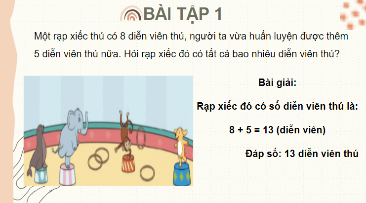 Giáo án điện tử Toán lớp 2 Luyện tập chung trang 50 | PPT Toán lớp 2 Cánh diều