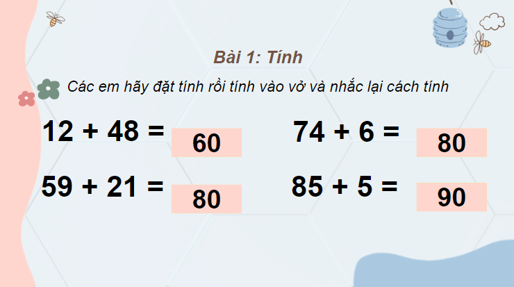 Giáo án điện tử Toán lớp 2 Luyện tập (tiếp theo) trang 64 | PPT Toán lớp 2 Cánh diều