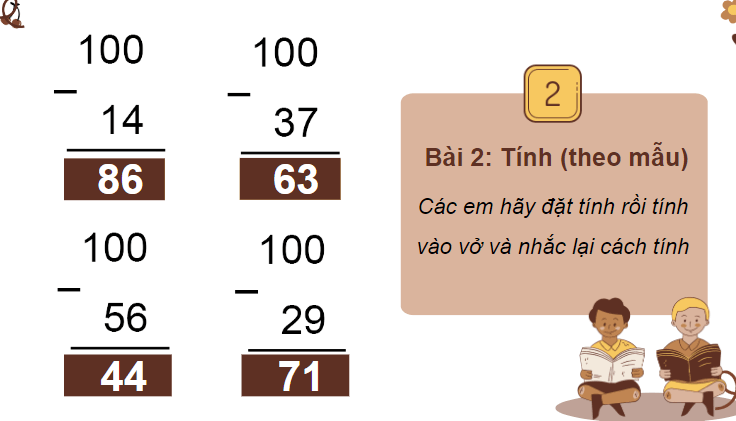 Giáo án điện tử Toán lớp 2 Luyện tập (tiếp theo) trang 72 | PPT Toán lớp 2 Cánh diều