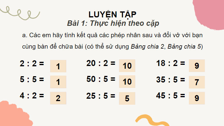 Giáo án điện tử Toán lớp 2 Luyện tập trang 25 | PPT Toán lớp 2 Cánh diều