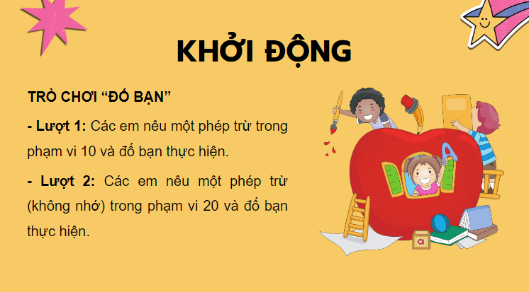 Giáo án điện tử Toán lớp 2 Luyện tập về phép trừ (không nhớ) trong phạm vi 20 | PPT Toán lớp 2 Cánh diều