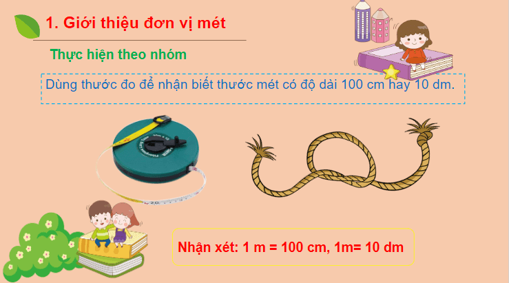 Giáo án điện tử Toán lớp 2 Mét | PPT Toán lớp 2 Cánh diều