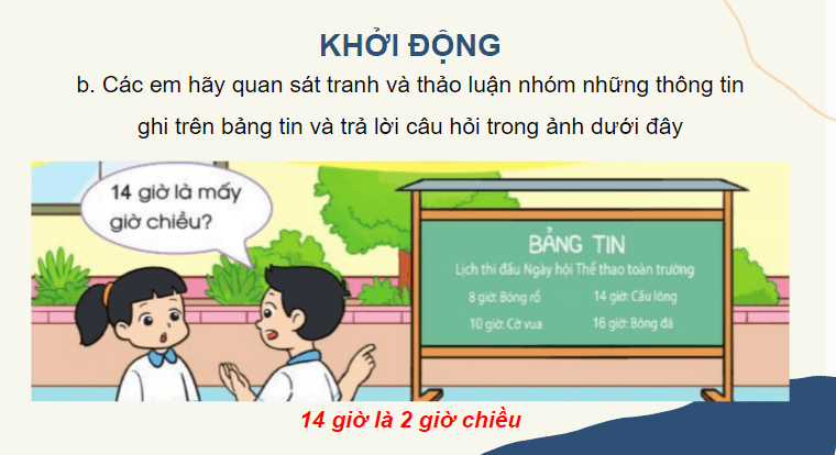 Giáo án điện tử Toán lớp 2 Ngày – Giờ | PPT Toán lớp 2 Cánh diều