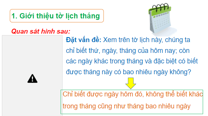 Giáo án điện tử Toán lớp 2 Ngày, tháng | PPT Toán lớp 2 Chân trời sáng tạo