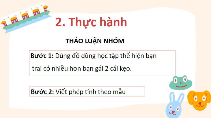 Giáo án điện tử Toán lớp 2 Nhiều hơn hay ít hơn bao nhiêu | PPT Toán lớp 2 Chân trời sáng tạo