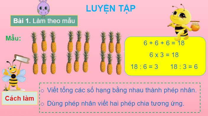 Giáo án điện tử Toán lớp 2 Ôn tập phép nhân và phép chia | PPT Toán lớp 2 Chân trời sáng tạo