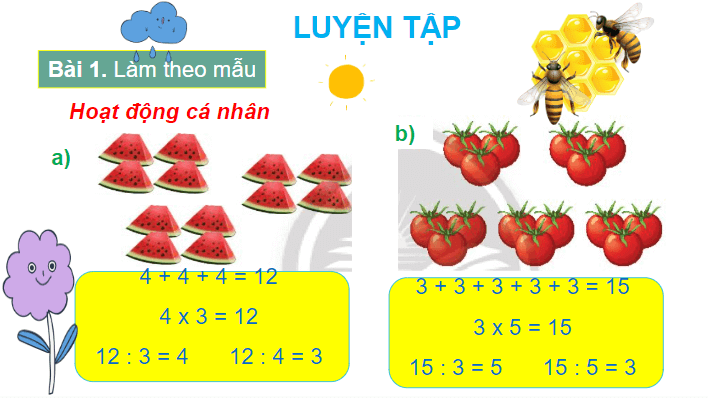 Giáo án điện tử Toán lớp 2 Ôn tập phép nhân và phép chia | PPT Toán lớp 2 Chân trời sáng tạo