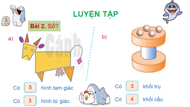 Giáo án điện tử Toán lớp 2 Ôn tập về hình học và đo lường | PPT Toán lớp 2 Cánh diều