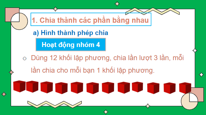 Giáo án điện tử Toán lớp 2 Phép chia | PPT Toán lớp 2 Chân trời sáng tạo