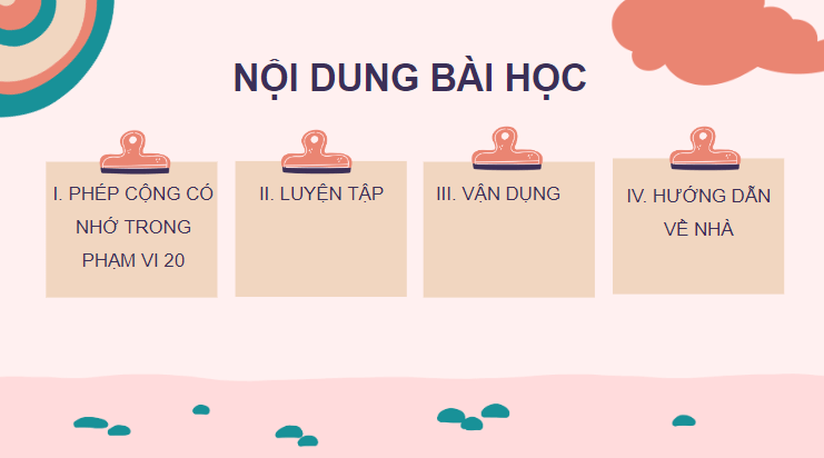 Giáo án điện tử Toán lớp 2 Phép cộng (có nhớ) trong phạm vi 20 | PPT Toán lớp 2 Cánh diều