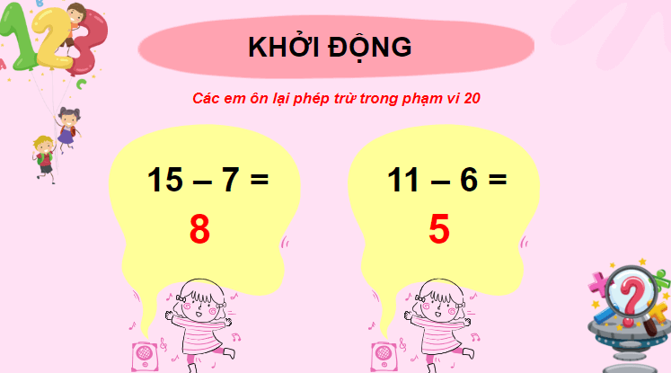 Giáo án điện tử Toán lớp 2 Phép trừ (có nhớ) trong phạm vi 100 | PPT Toán lớp 2 Cánh diều