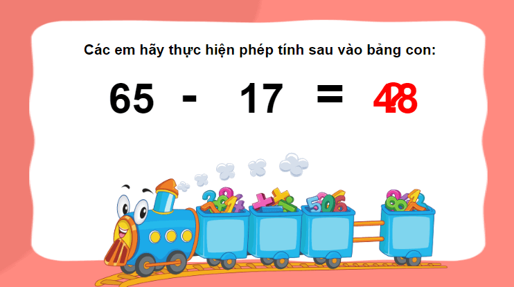 Giáo án điện tử Toán lớp 2 Phép trừ (có nhớ) trong phạm vi 100 | PPT Toán lớp 2 Cánh diều