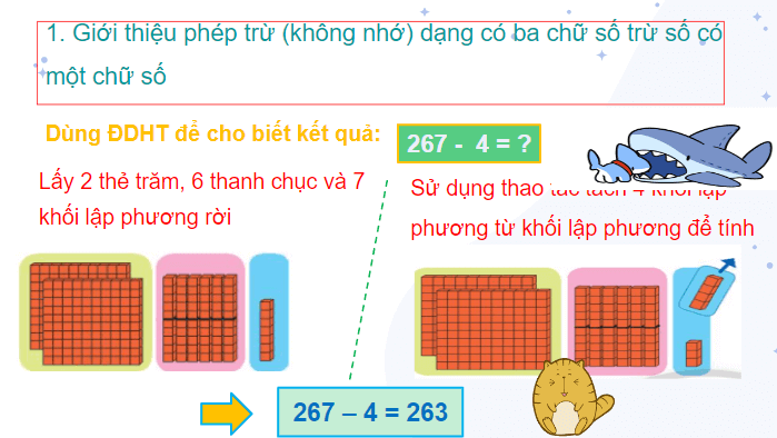 Giáo án điện tử Toán lớp 2 Phép trừ không nhớ trong phạm vi 1000 | PPT Toán lớp 2 Chân trời sáng tạo