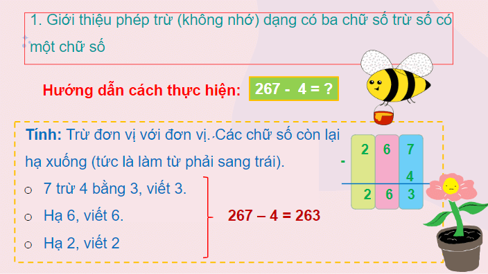 Giáo án điện tử Toán lớp 2 Phép trừ không nhớ trong phạm vi 1000 | PPT Toán lớp 2 Chân trời sáng tạo