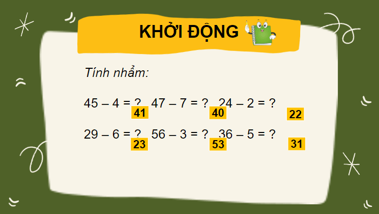 Giáo án điện tử Toán lớp 2 Số bị trừ - số trừ - hiệu | PPT Toán lớp 2 Cánh diều