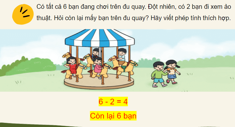 Giáo án điện tử Toán lớp 2 Số bị trừ - số trừ - hiệu | PPT Toán lớp 2 Cánh diều