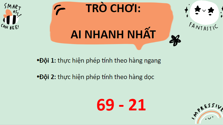 Giáo án điện tử Toán lớp 2 Số bị trừ - Số trừ - Hiệu | PPT Toán lớp 2 Chân trời sáng tạo