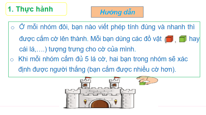 Giáo án điện tử Toán lớp 2 Thực hành và trải nghiệm: Chơi cắm cờ | PPT Toán lớp 2 Chân trời sáng tạo