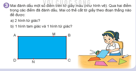 Giáo án Toán lớp 3 Bài 19: Hình tam giác, hình tứ giác. Hình chữ nhật, hình vuông | Kết nối tri thức