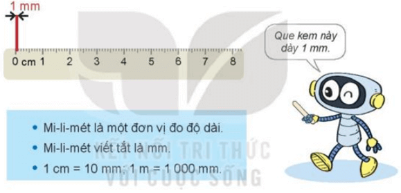 Giáo án Toán lớp 3 Bài 30: Mi - li - mét | Kết nối tri thức