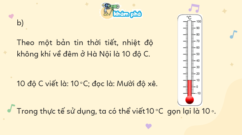 Giáo án điện tử Toán lớp 3 Bài 33: Nhiệt độ, Đơn vị đo nhiệt độ | PPT Toán lớp 3 Kết nối tri thức