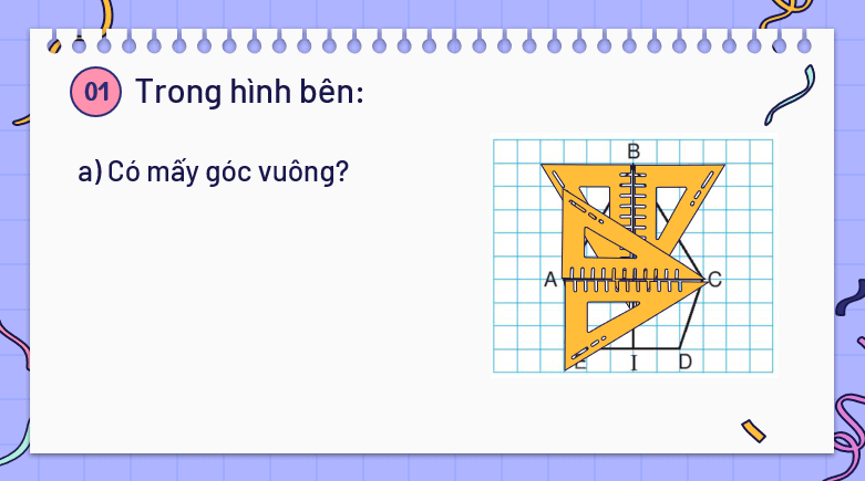 Giáo án điện tử Toán lớp 3 Bài 43: Ôn tập hình học và đo lường | PPT Toán lớp 3 Kết nối tri thức