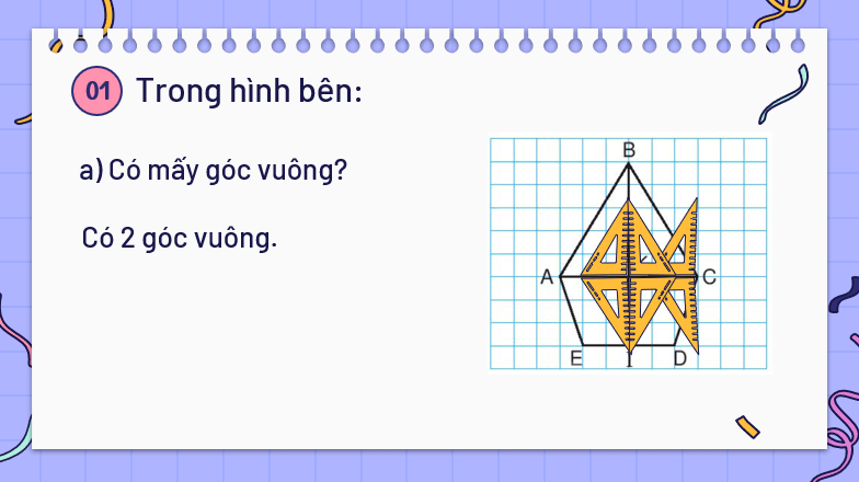 Giáo án điện tử Toán lớp 3 Bài 43: Ôn tập hình học và đo lường | PPT Toán lớp 3 Kết nối tri thức