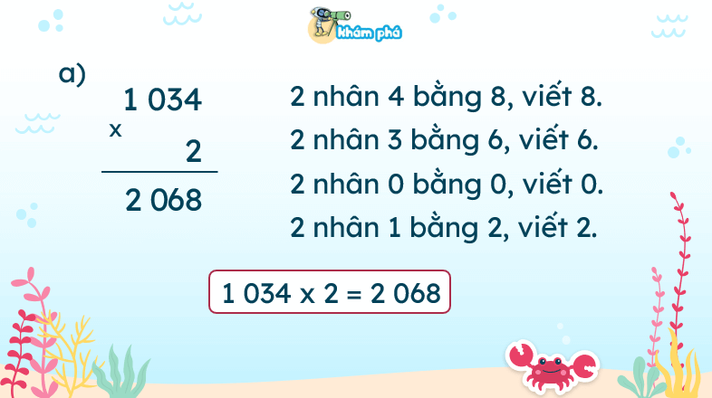 Giáo án điện tử Toán lớp 3 Bài 56: Nhân số có bốn chữ số với một số có một chữ số | PPT Toán lớp 3 Kết nối tri thức