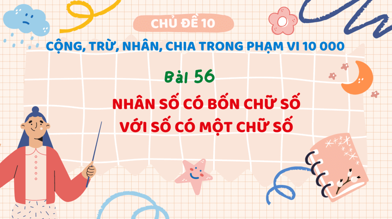 Giáo án điện tử Toán lớp 3 Bài 56: Nhân số có bốn chữ số với một số có một chữ số | PPT Toán lớp 3 Kết nối tri thức