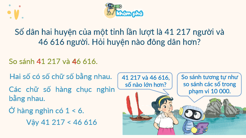 Giáo án điện tử Toán lớp 3 Bài 60: So sánh các số trong phạm vi 100000 | PPT Toán lớp 3 Kết nối tri thức