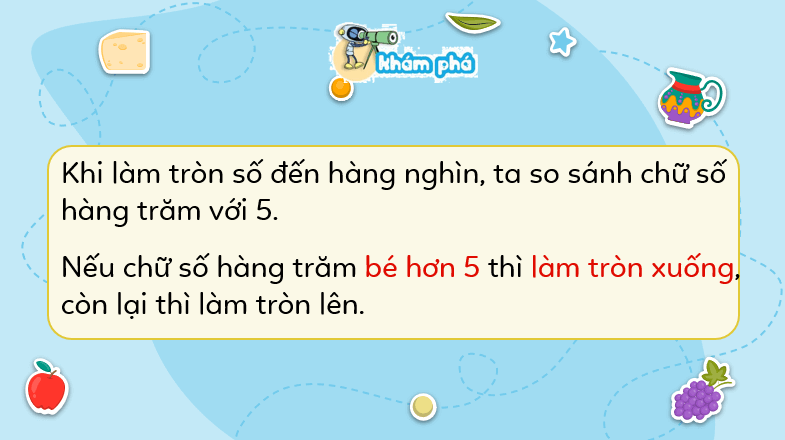 Giáo án điện tử Toán lớp 3 Bài 61: Làm tròn số đến hàng nghìn, hàng chục nghìn | PPT Toán lớp 3 Kết nối tri thức