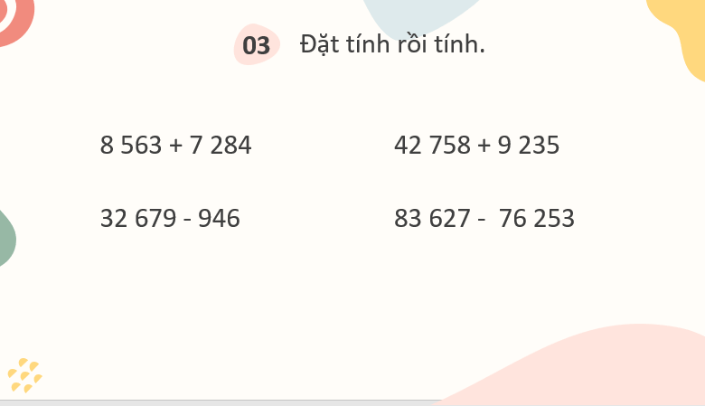 Giáo án điện tử Toán lớp 3 Bài 65: Luyện tập chung | PPT Toán lớp 3 Kết nối tri thức