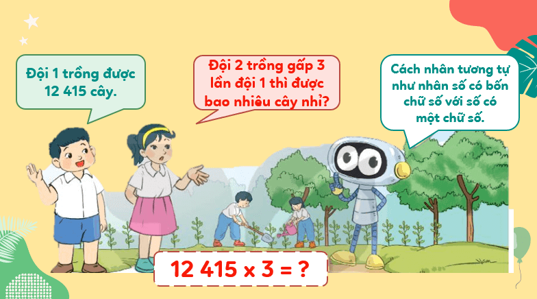 Giáo án điện tử Toán lớp 3 Bài 70: Nhân số có năm chữ số với số có một chữ số | PPT Toán lớp 3 Kết nối tri thức