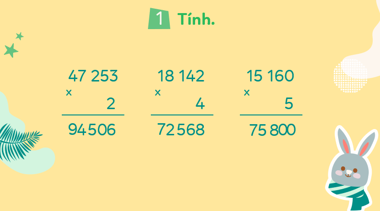 Giáo án điện tử Toán lớp 3 Bài 70: Nhân số có năm chữ số với số có một chữ số | PPT Toán lớp 3 Kết nối tri thức