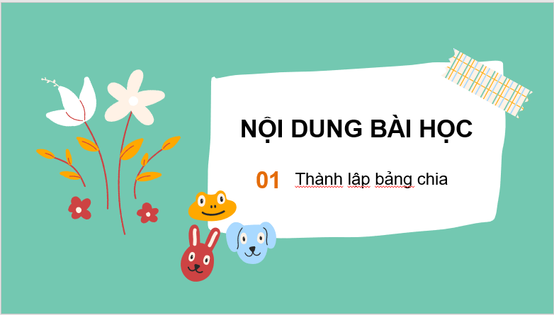 Giáo án điện tử Toán lớp 3 Bảng chia 6 | PPT Toán lớp 3 Chân trời sáng tạo