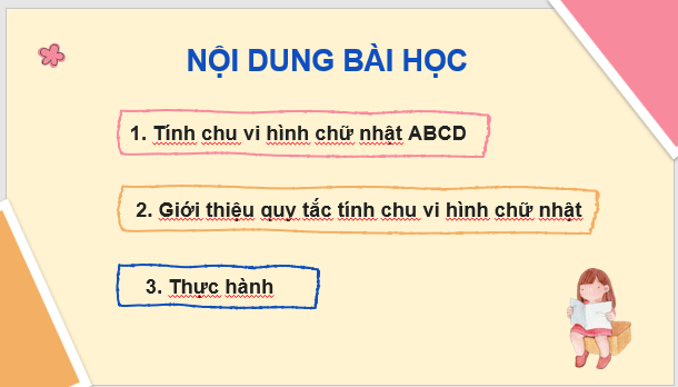 Giáo án điện tử Toán lớp 3 Chu vi hình chữ nhật | PPT Toán lớp 3 Chân trời sáng tạo