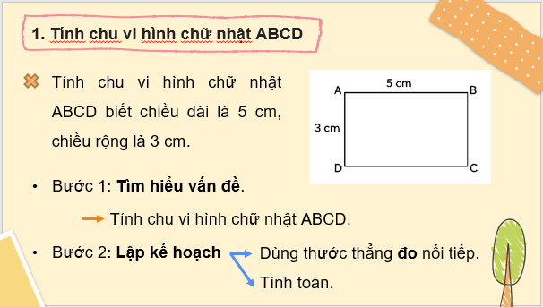 Giáo án điện tử Toán lớp 3 Chu vi hình chữ nhật | PPT Toán lớp 3 Chân trời sáng tạo