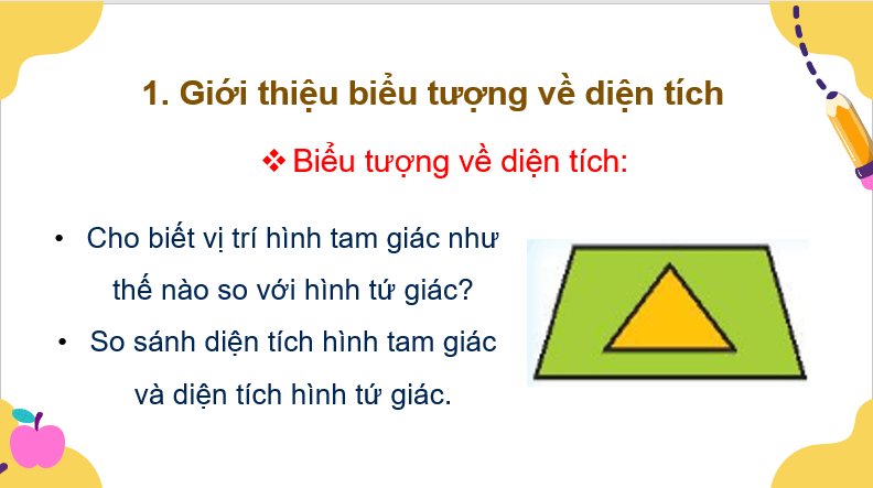 Giáo án điện tử Toán lớp 3 Diện tích của một hình | PPT Toán lớp 3 Chân trời sáng tạo