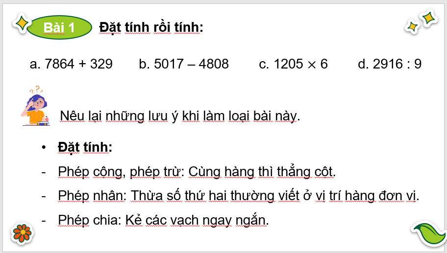 Giáo án điện tử Toán lớp 3 Em làm được những gì? | PPT Toán lớp 3 Chân trời sáng tạo