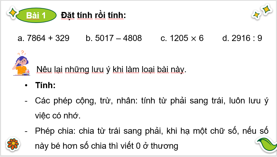 Giáo án điện tử Toán lớp 3 Em làm được những gì? | PPT Toán lớp 3 Chân trời sáng tạo