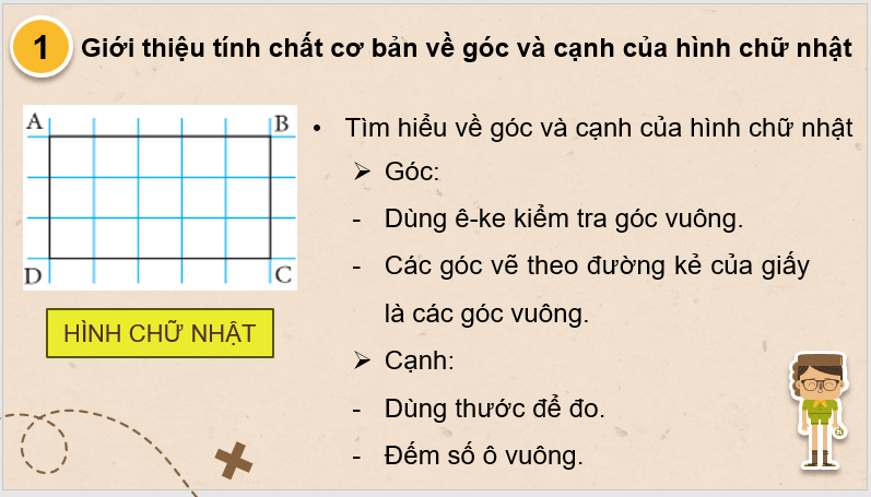 Giáo án điện tử Toán lớp 3 Hình chữ nhật | PPT Toán lớp 3 Chân trời sáng tạo