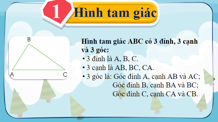 Giáo án điện tử Toán lớp 3 Hình tam giác. Hình tứ giác | PPT Toán lớp 3 Cánh diều